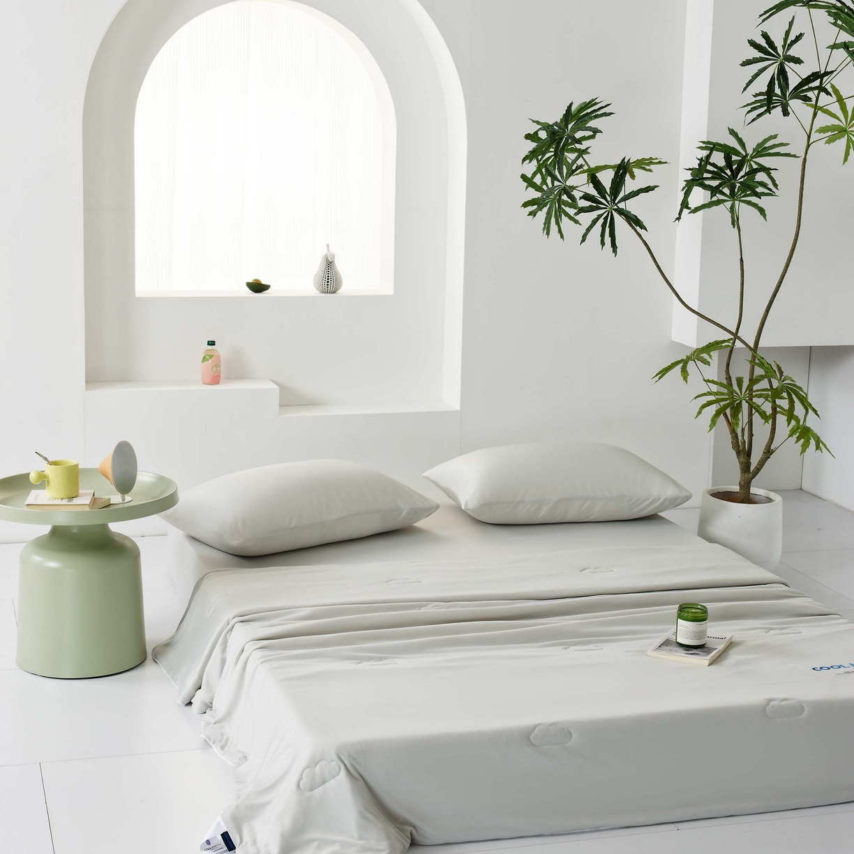 91家纺网 家纺一手货源 找家纺 LADYCOCO可可家居 2025新款PE冰锦丝语夏凉被 夏夜灰