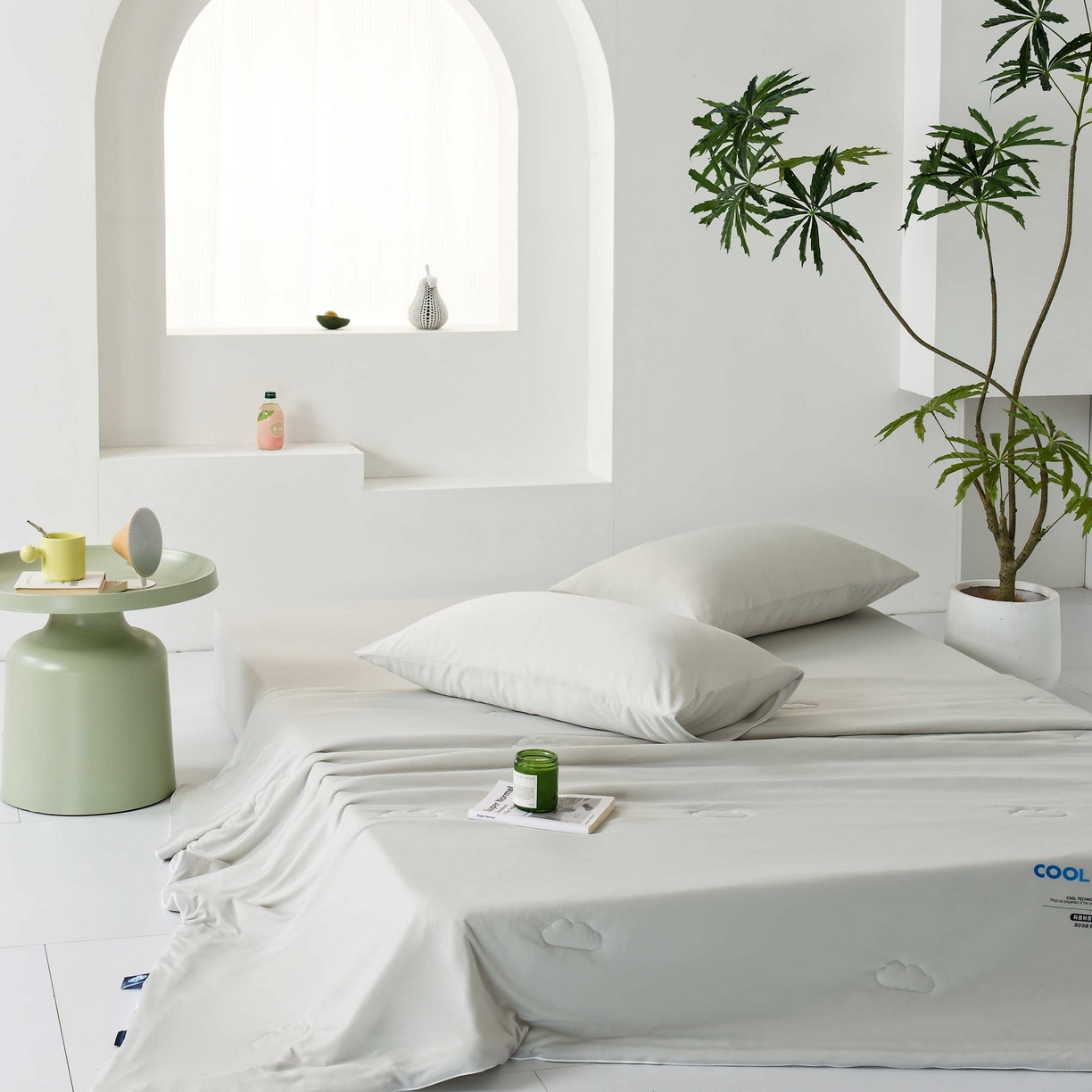 91家纺网 家纺一手货源 找家纺 LADYCOCO可可家居 2025新款PE冰锦丝语夏凉被 夏夜灰