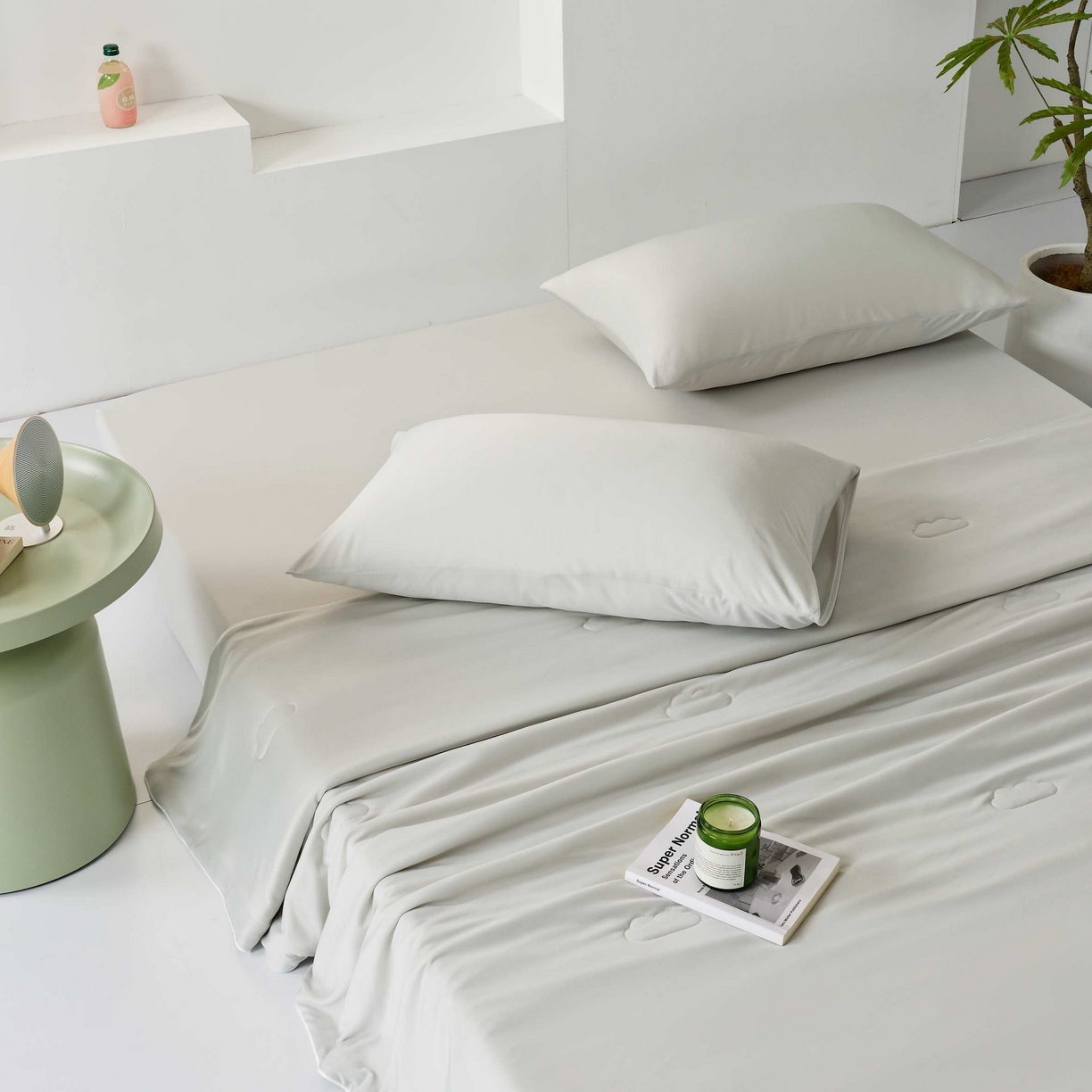 91家纺网 家纺一手货源 找家纺 LADYCOCO可可家居 2025新款PE冰锦丝语夏凉被 夏夜灰