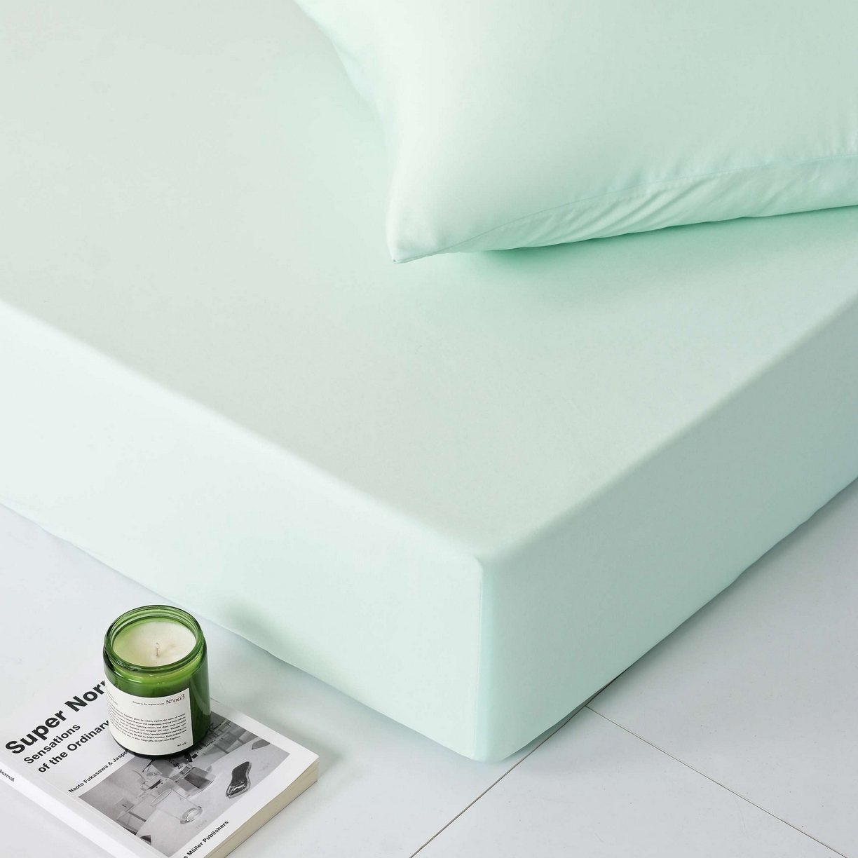 91家纺网 家纺一手货源 找家纺 LADYCOCO可可家居 2025新款PE冰锦丝语枕套 琥珀绿