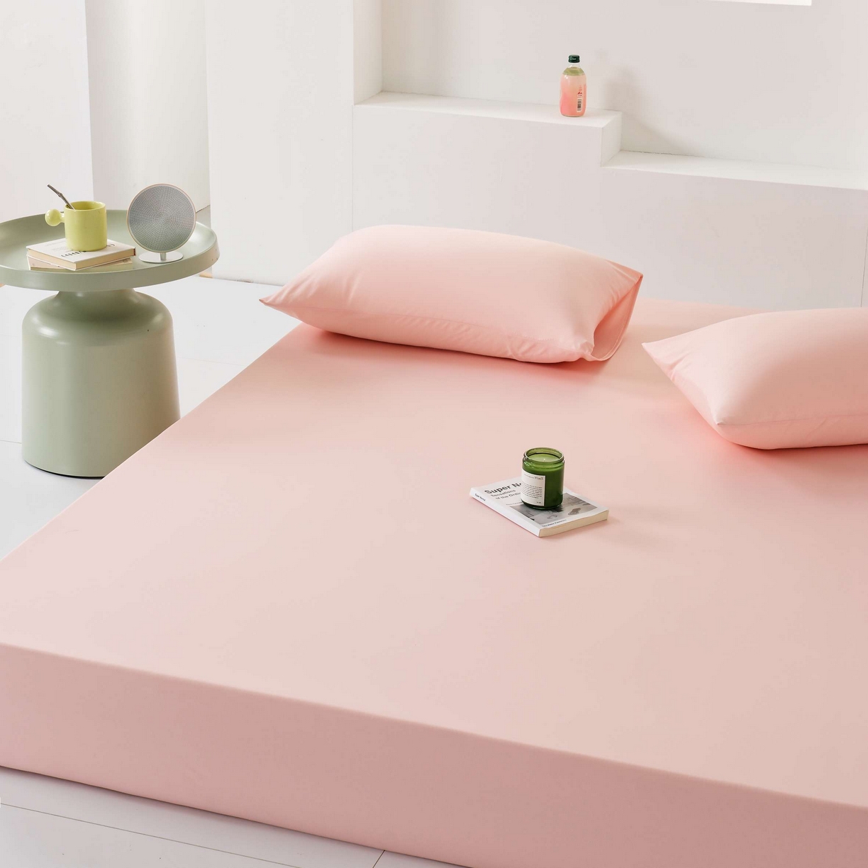 91家纺网 家纺一手货源 找家纺 LADYCOCO可可家居 2025新款PE冰锦丝语枕套 清凉粉