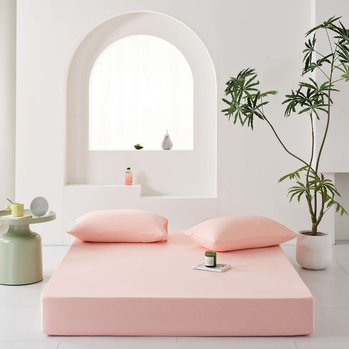 91家纺网 家纺一手货源 找家纺 LADYCOCO可可家居 2025新款PE冰锦丝语枕套 清凉粉