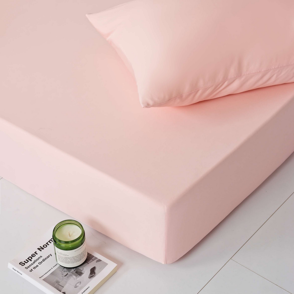 91家纺网 家纺一手货源 找家纺 LADYCOCO可可家居 2025新款PE冰锦丝语枕套 清凉粉