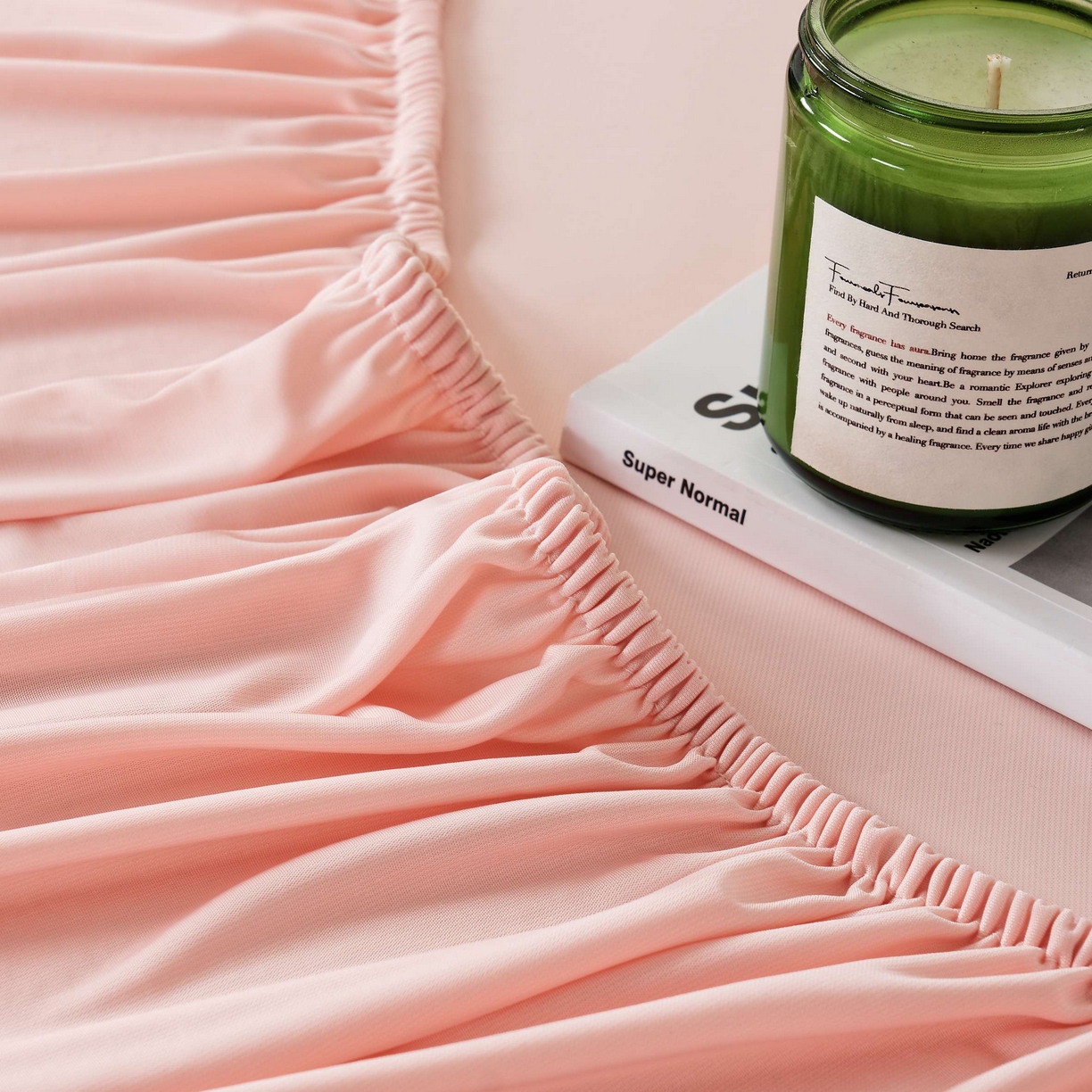 91家纺网 家纺一手货源 找家纺 LADYCOCO可可家居 2025新款PE冰锦丝语枕套 清凉粉