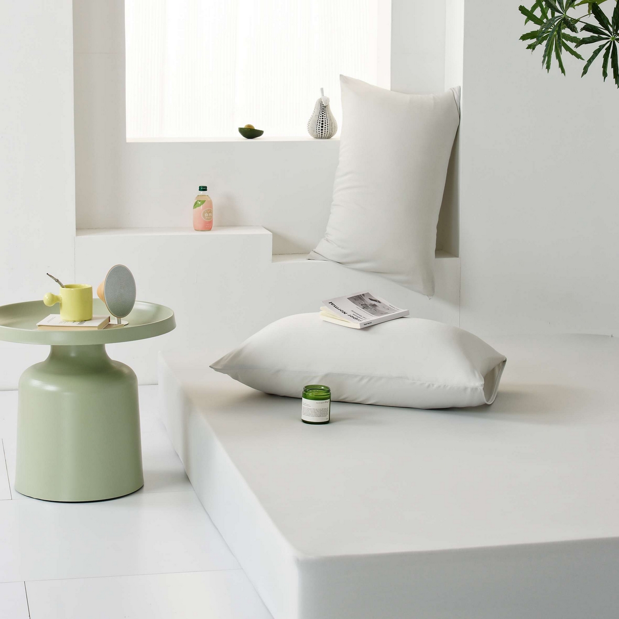 LADYCOCO可可家居 2025新款PE冰锦丝语枕套 夏夜灰