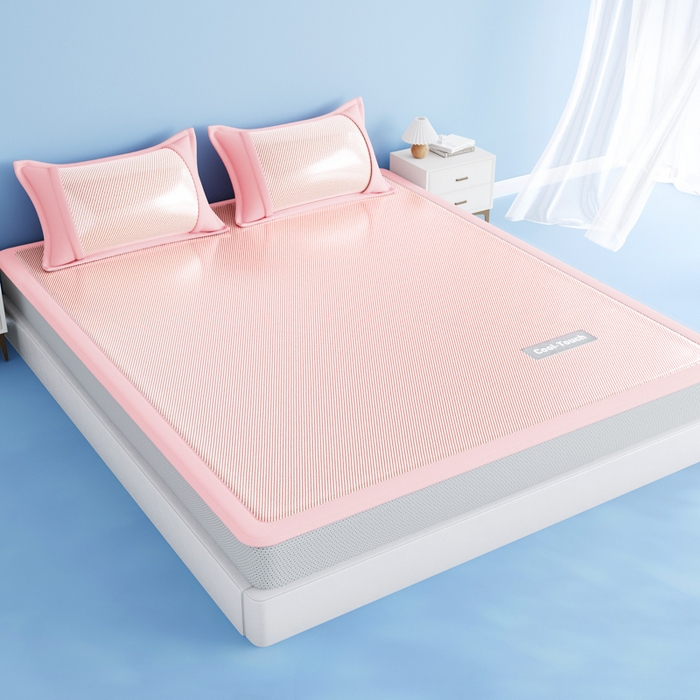 91家纺网 家纺一手货源 找家纺 卡初家居（原微来） 2025新款A类轻柔丝织标凉感软席-夏梦系列 夏梦-淡雅粉