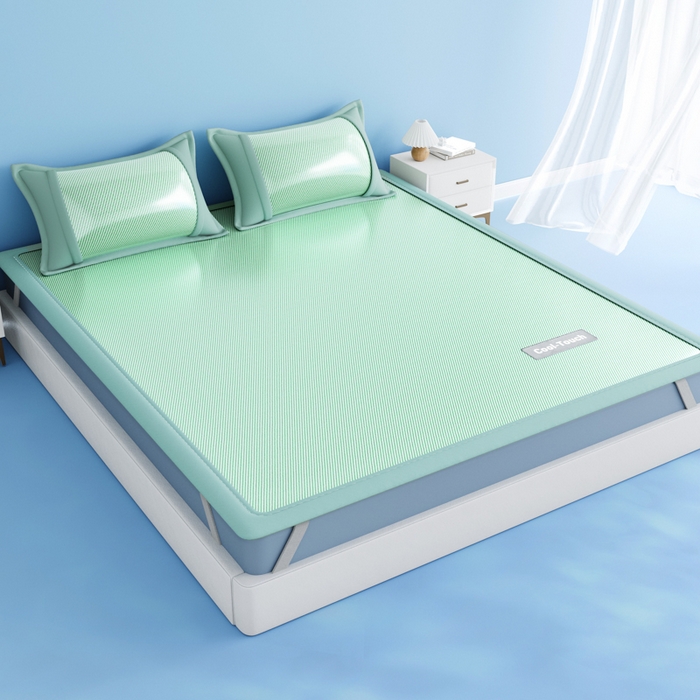 91家纺网 家纺一手货源 找家纺 卡初家居（原微来） 2025新款A类轻柔丝织标凉感软席-夏梦系列 夏梦-苹果绿