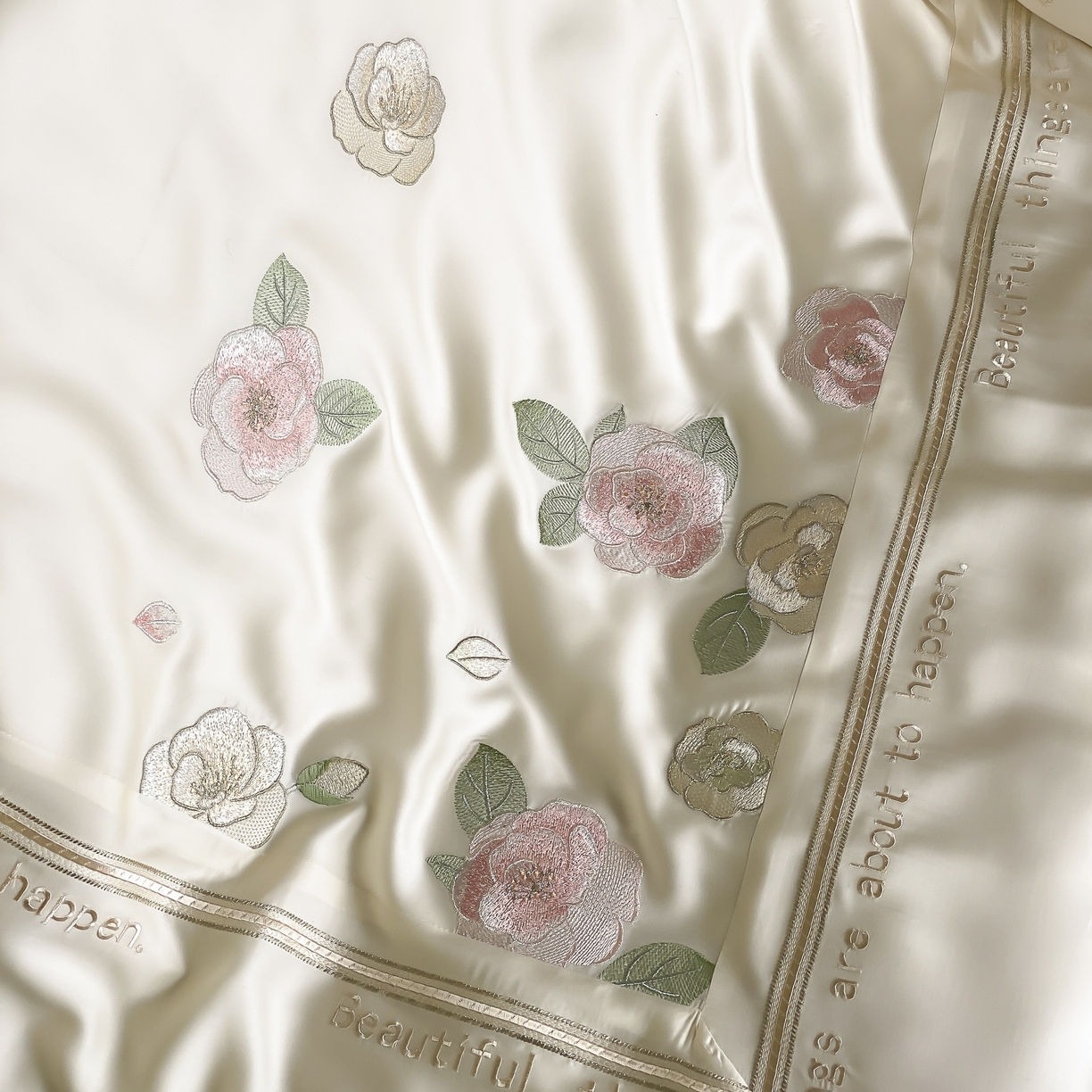 91家纺网 家纺一手货源 找家纺 MIU缪家居 2025新款60支兰精天丝四件套 沁山茶-清雅白