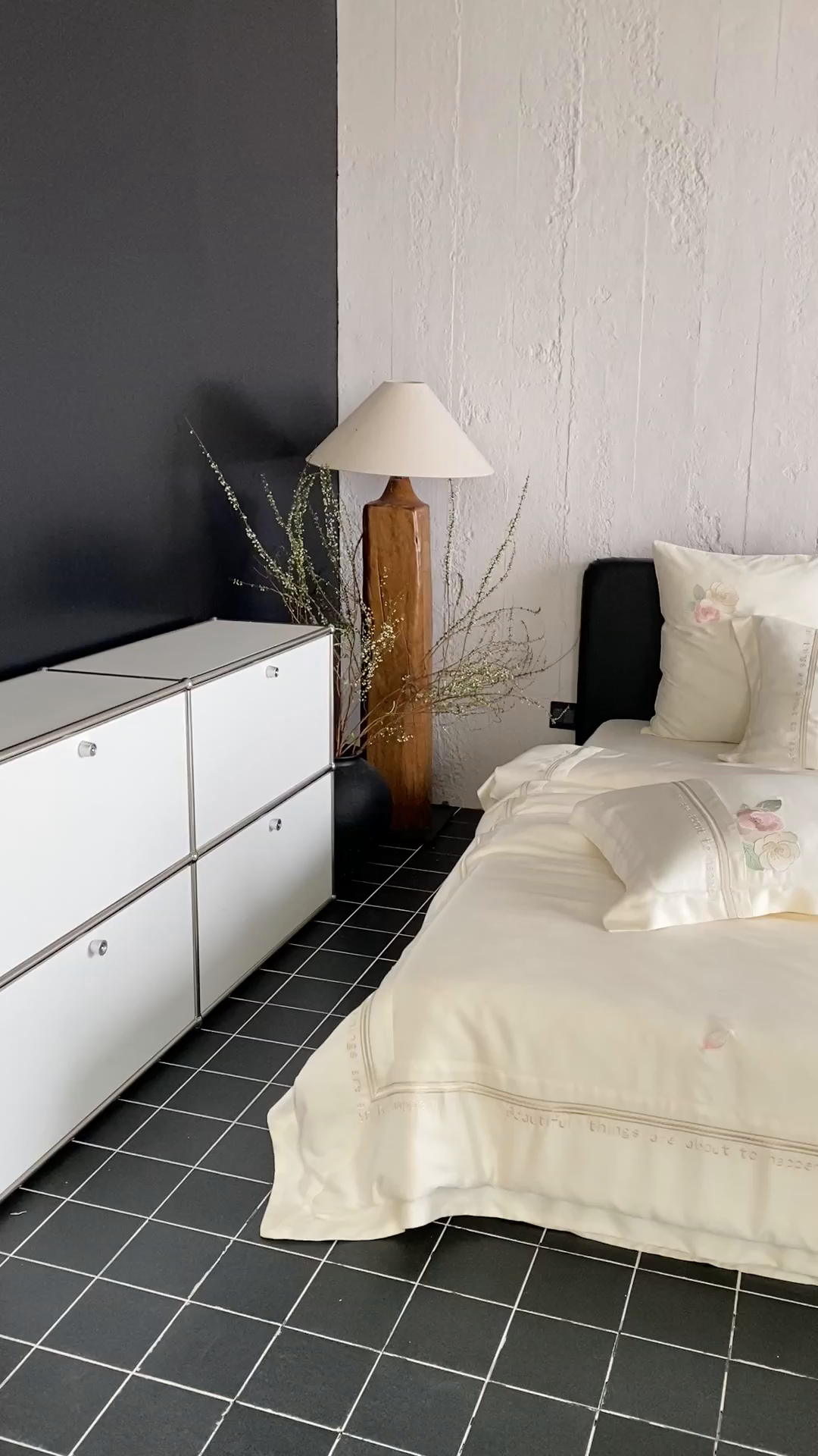 91家纺网 家纺一手货源 找家纺 MIU缪家居 2025新款60支兰精天丝四件套 沁山茶-清雅白