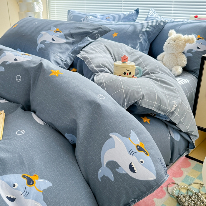  （提供买家秀 爆款花型 不断货）2025新款单被套全棉印花单被套小清新简约系列单被套 海洋之星
