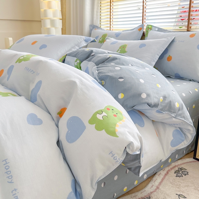  （提供买家秀 爆款花型 不断货）2025新款单被套全棉印花单被套小清新简约系列单被套 萌恋小龙