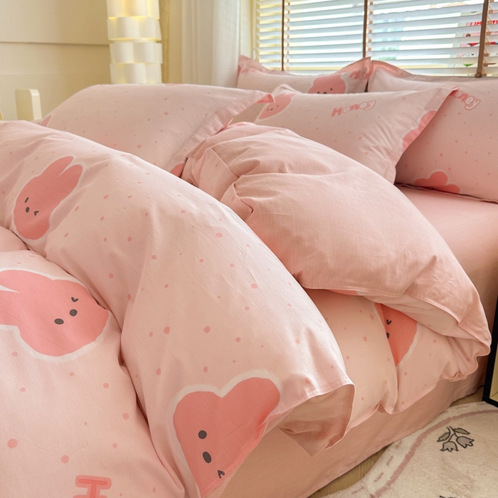  （提供买家秀 爆款花型 不断货）2025新款单被套全棉印花单被套小清新简约系列单被套 米菲兔