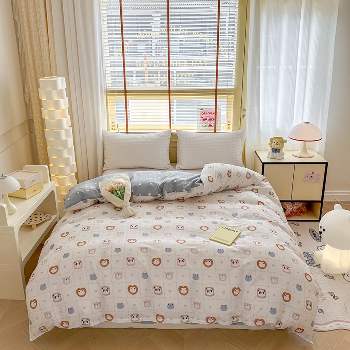 91家纺网 家纺一手货源 找家纺  （提供买家秀 爆款花型 不断货）2025新款单被套全棉印花单被套小清新简约系列单被套 奇妙世界