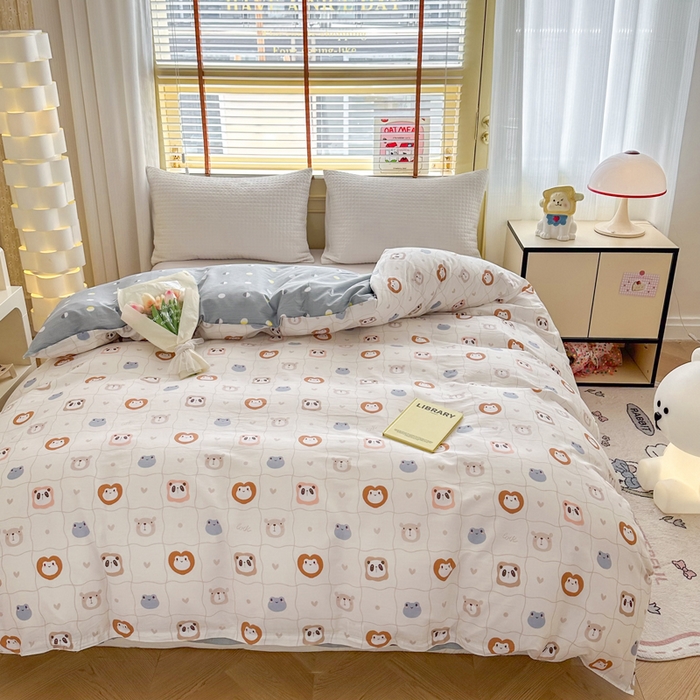 91家纺网 家纺一手货源 找家纺  （提供买家秀 爆款花型 不断货）2025新款单被套全棉印花单被套小清新简约系列单被套 奇妙世界