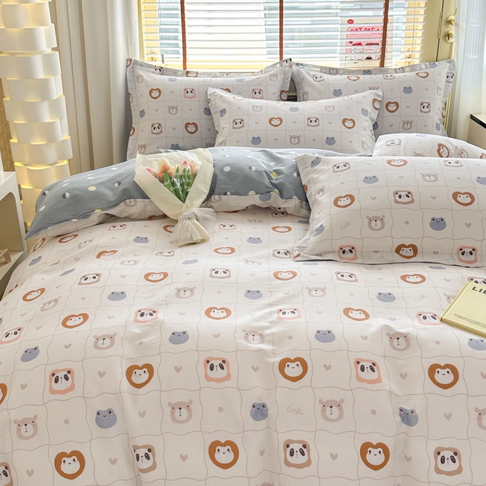 91家纺网 家纺一手货源 找家纺  （提供买家秀 爆款花型 不断货）2025新款单被套全棉印花单被套小清新简约系列单被套 奇妙世界