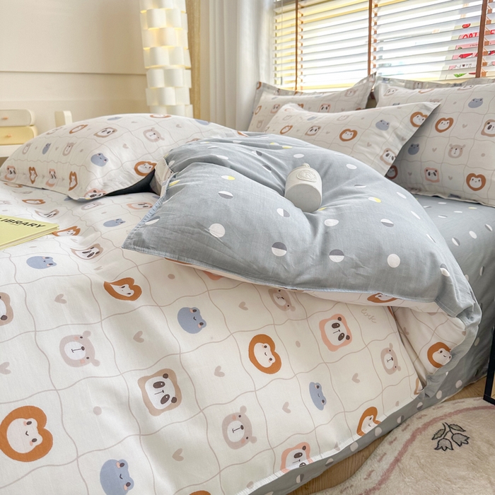 91家纺网 家纺一手货源 找家纺  （提供买家秀 爆款花型 不断货）2025新款单被套全棉印花单被套小清新简约系列单被套 奇妙世界