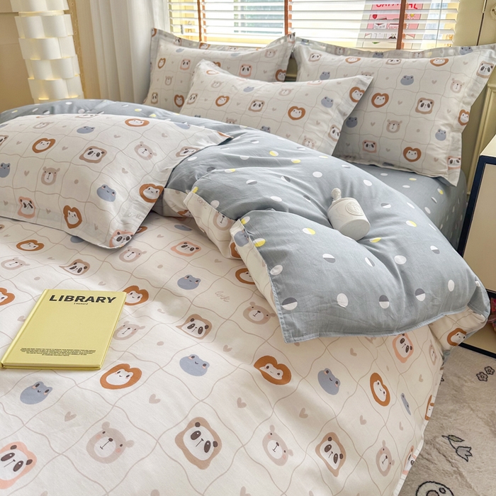 91家纺网 家纺一手货源 找家纺  （提供买家秀 爆款花型 不断货）2025新款单被套全棉印花单被套小清新简约系列单被套 奇妙世界