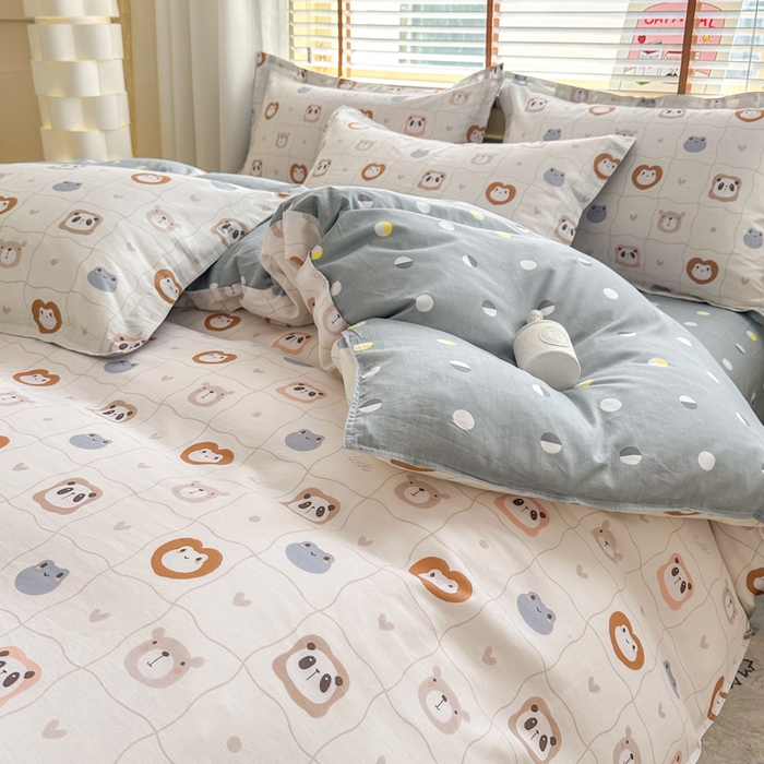 91家纺网 家纺一手货源 找家纺  （提供买家秀 爆款花型 不断货）2025新款单被套全棉印花单被套小清新简约系列单被套 奇妙世界