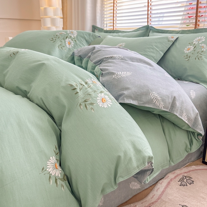  （提供买家秀 爆款花型 不断货）2025新款单被套全棉印花单被套小清新简约系列单被套 清新雏菊