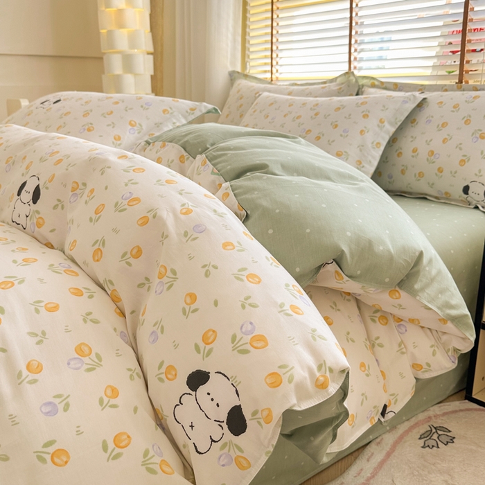  （提供买家秀 爆款花型 不断货）2025新款单被套全棉印花单被套小清新简约系列单被套 汪小队