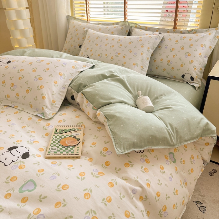 91家纺网 家纺一手货源 找家纺  （提供买家秀 爆款花型 不断货）2025新款单被套全棉印花单被套小清新简约系列单被套 汪小队