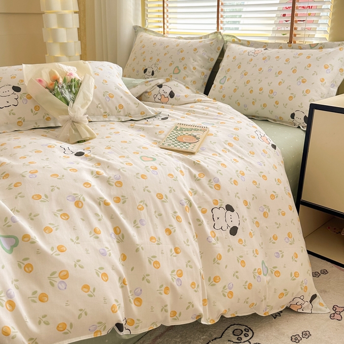 91家纺网 家纺一手货源 找家纺  （提供买家秀 爆款花型 不断货）2025新款单被套全棉印花单被套小清新简约系列单被套 汪小队