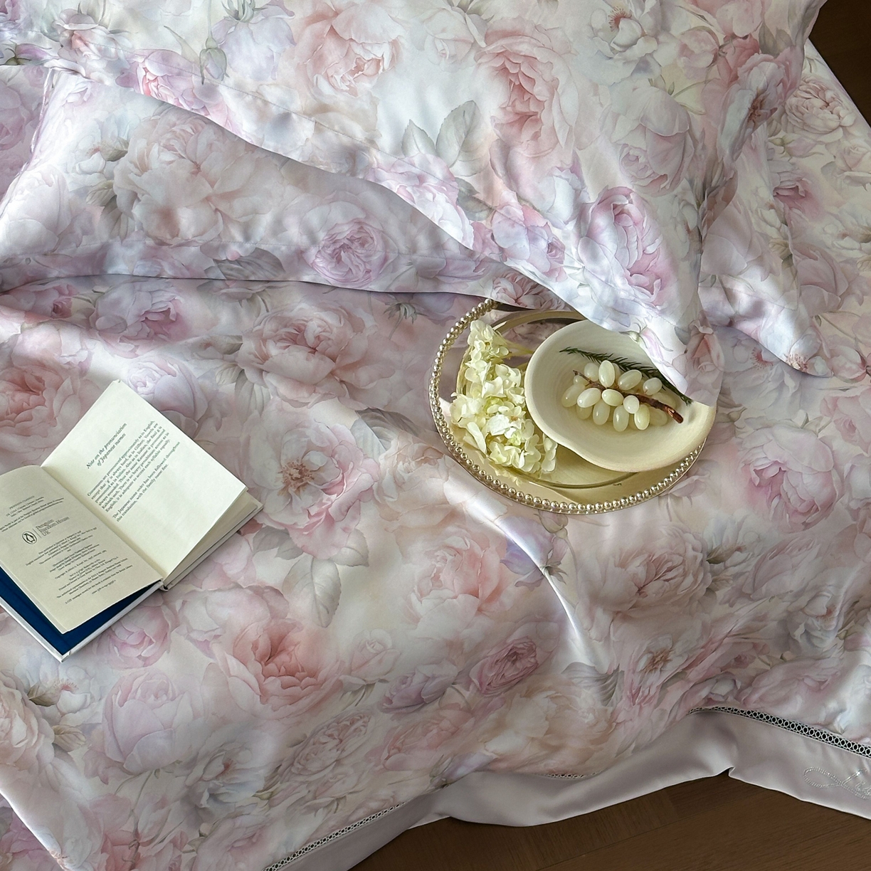 91家纺网 家纺一手货源 找家纺 丽笙被芯 2025新款A类兰精天丝印花naia镂空夏被夏凉被空调被 阿佳妮