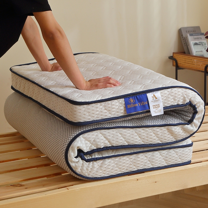 91家纺网 家纺一手货源 找家纺 苏赫床垫 2024新款A类针织透气网乳胶床垫-小床上下铺款 白色-厚度8cm