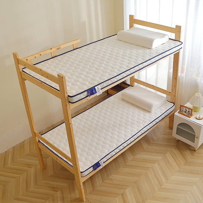 91家纺网 家纺一手货源 找家纺 苏赫床垫 2024新款A类针织透气网乳胶床垫-小床上下铺款 白色-厚度5cm