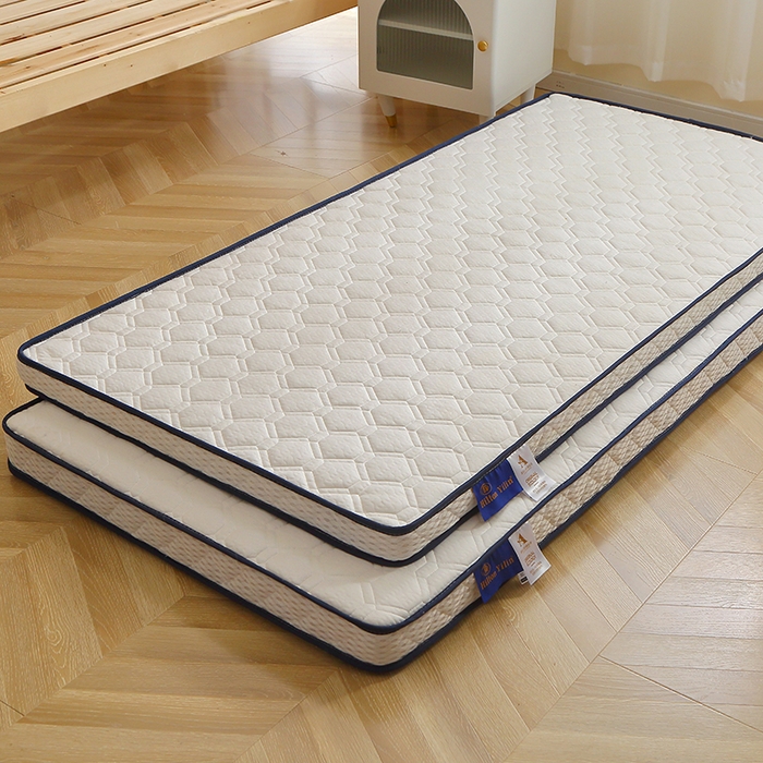 91家纺网 家纺一手货源 找家纺 苏赫床垫 2024新款A类针织透气网乳胶床垫-小床上下铺款 白色-厚度5cm