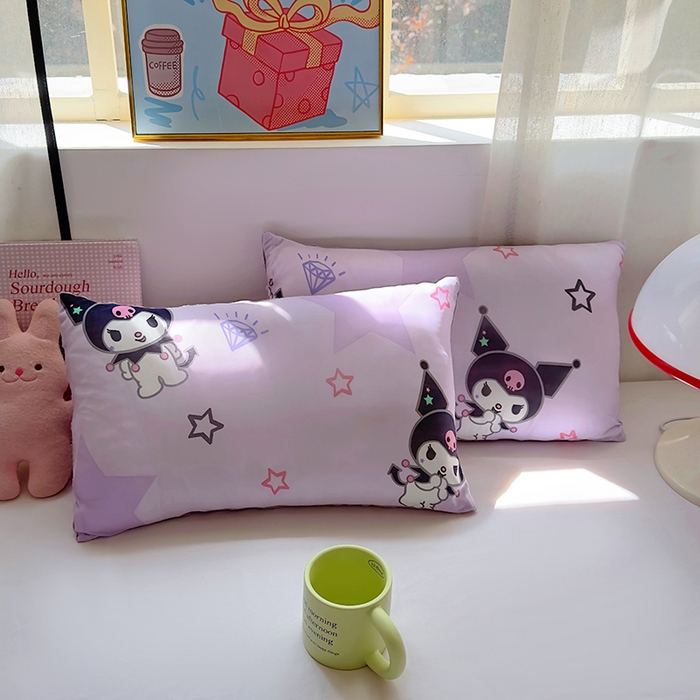 希诺家居 2025春夏新款凉感丝豆豆枕三丽鸥凉感枕头可拆洗豆豆枕儿童枕幼儿园枕头直播引流赠品 豆豆枕-星星库洛米