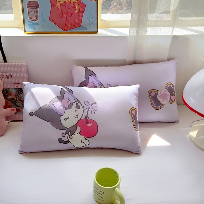 希诺家居 2025春夏新款凉感丝豆豆枕三丽鸥凉感枕头可拆洗豆豆枕儿童枕幼儿园枕头直播引流赠品 豆豆枕-苹果库洛米