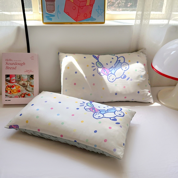 91家纺网 家纺一手货源 找家纺 希诺家居 2025春夏新款凉感丝豆豆枕三丽鸥凉感枕头可拆洗豆豆枕儿童枕幼儿园枕头直播引流赠品 豆豆枕-动感帕恰狗