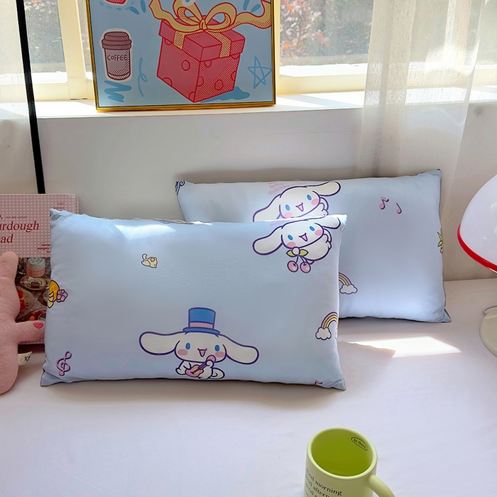 希诺家居 2025春夏新款凉感丝豆豆枕三丽鸥凉感枕头可拆洗豆豆枕儿童枕幼儿园枕头直播引流赠品 豆豆枕-彩虹玉桂狗