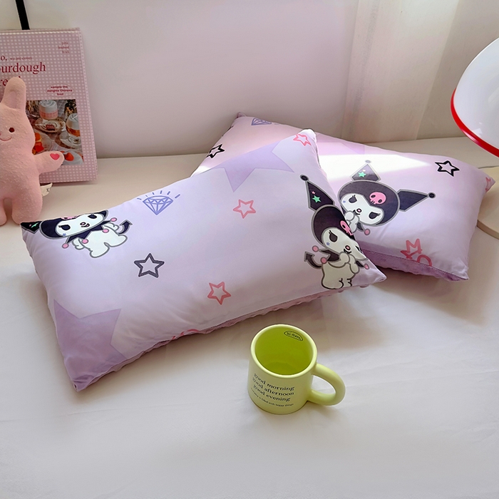 91家纺网 家纺一手货源 找家纺 希诺家居 2025春夏新款凉感丝豆豆枕三丽鸥凉感枕头可拆洗豆豆枕儿童枕幼儿园枕头直播引流赠品 豆豆枕-星星库洛米