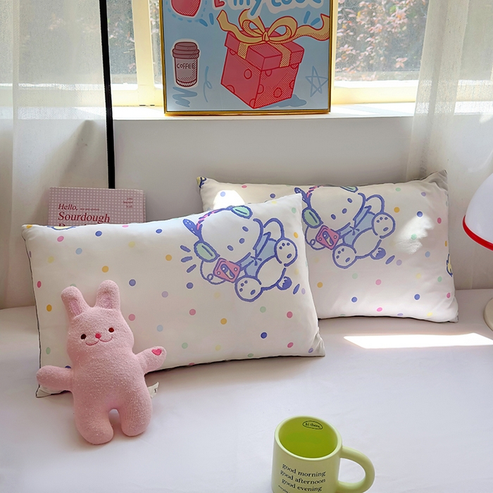 希诺家居 2025春夏新款凉感丝豆豆枕三丽鸥凉感枕头可拆洗豆豆枕儿童枕幼儿园枕头直播引流赠品 豆豆枕-动感帕恰狗