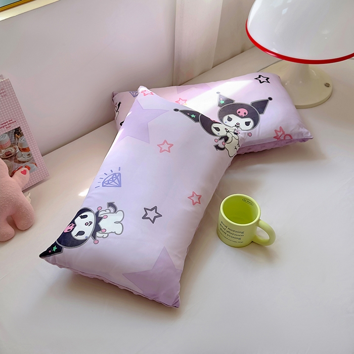 91家纺网 家纺一手货源 找家纺 希诺家居 2025春夏新款凉感丝豆豆枕三丽鸥凉感枕头可拆洗豆豆枕儿童枕幼儿园枕头直播引流赠品 豆豆枕-星星库洛米