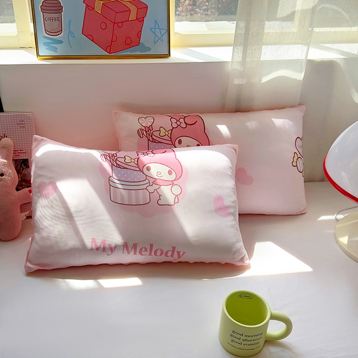 希诺家居 2025春夏新款凉感丝豆豆枕三丽鸥凉感枕头可拆洗豆豆枕儿童枕幼儿园枕头直播引流赠品 豆豆枕-甜心美乐蒂