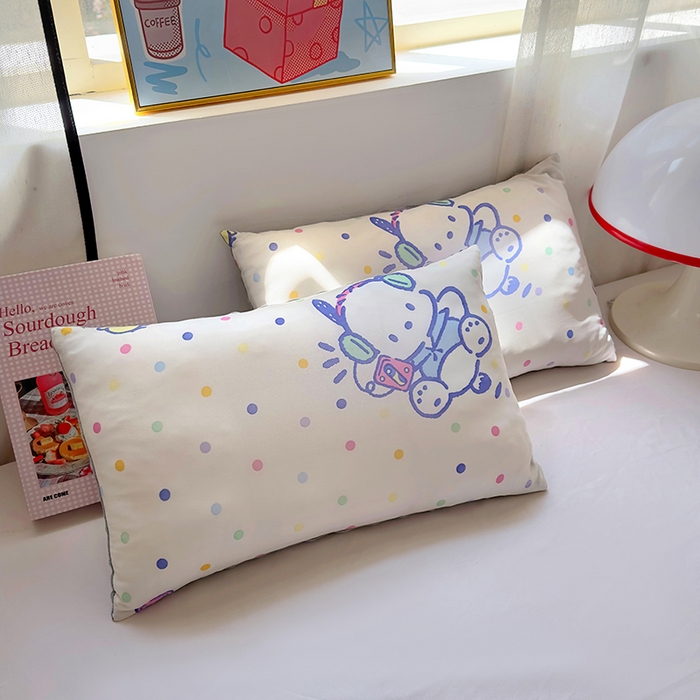 91家纺网 家纺一手货源 找家纺 希诺家居 2025春夏新款凉感丝豆豆枕三丽鸥凉感枕头可拆洗豆豆枕儿童枕幼儿园枕头直播引流赠品 豆豆枕-动感帕恰狗