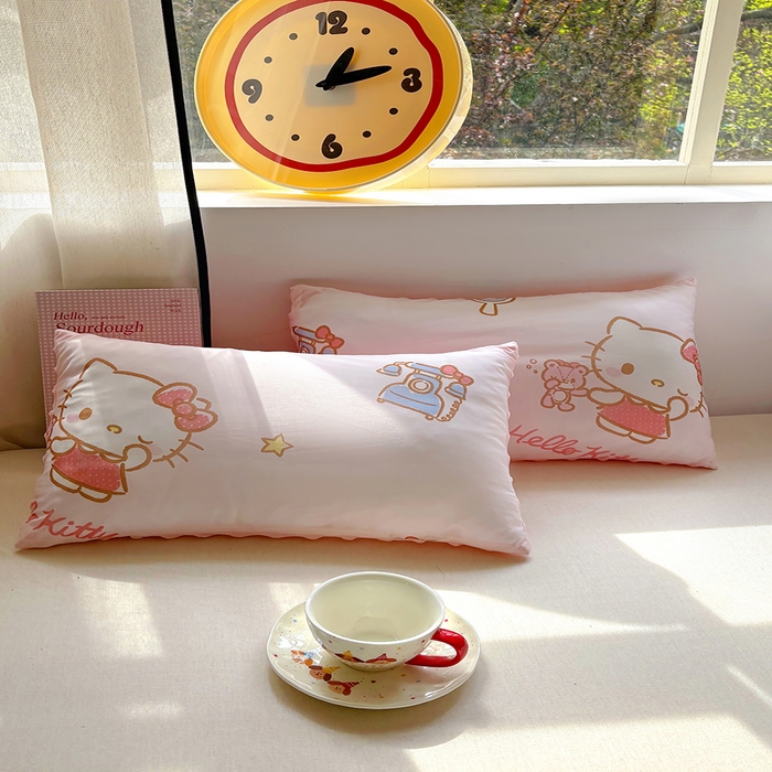 希诺家居 2025春夏新款凉感丝豆豆枕三丽鸥凉感枕头可拆洗豆豆枕儿童枕幼儿园枕头直播引流赠品 豆豆枕-电话kt