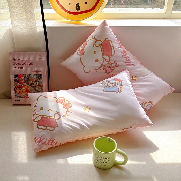 91家纺网 家纺一手货源 找家纺 希诺家居 2025春夏新款凉感丝豆豆枕三丽鸥凉感枕头可拆洗豆豆枕儿童枕幼儿园枕头直播引流赠品 豆豆枕-电话kt