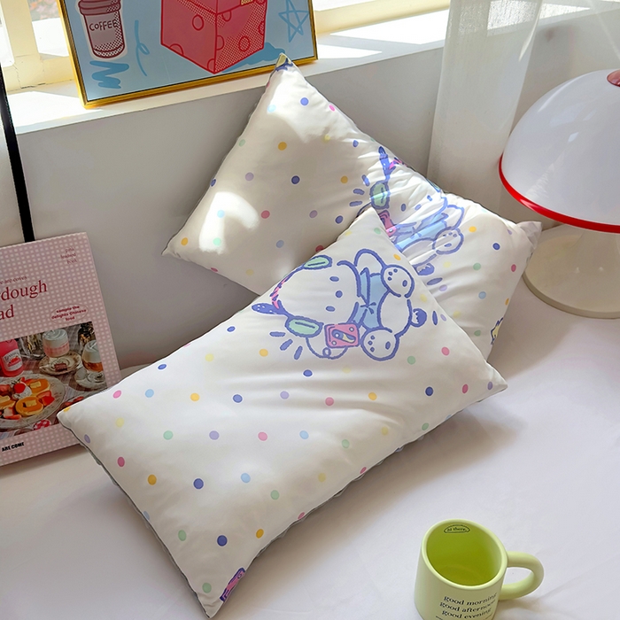 91家纺网 家纺一手货源 找家纺 希诺家居 2025春夏新款凉感丝豆豆枕三丽鸥凉感枕头可拆洗豆豆枕儿童枕幼儿园枕头直播引流赠品 豆豆枕-动感帕恰狗