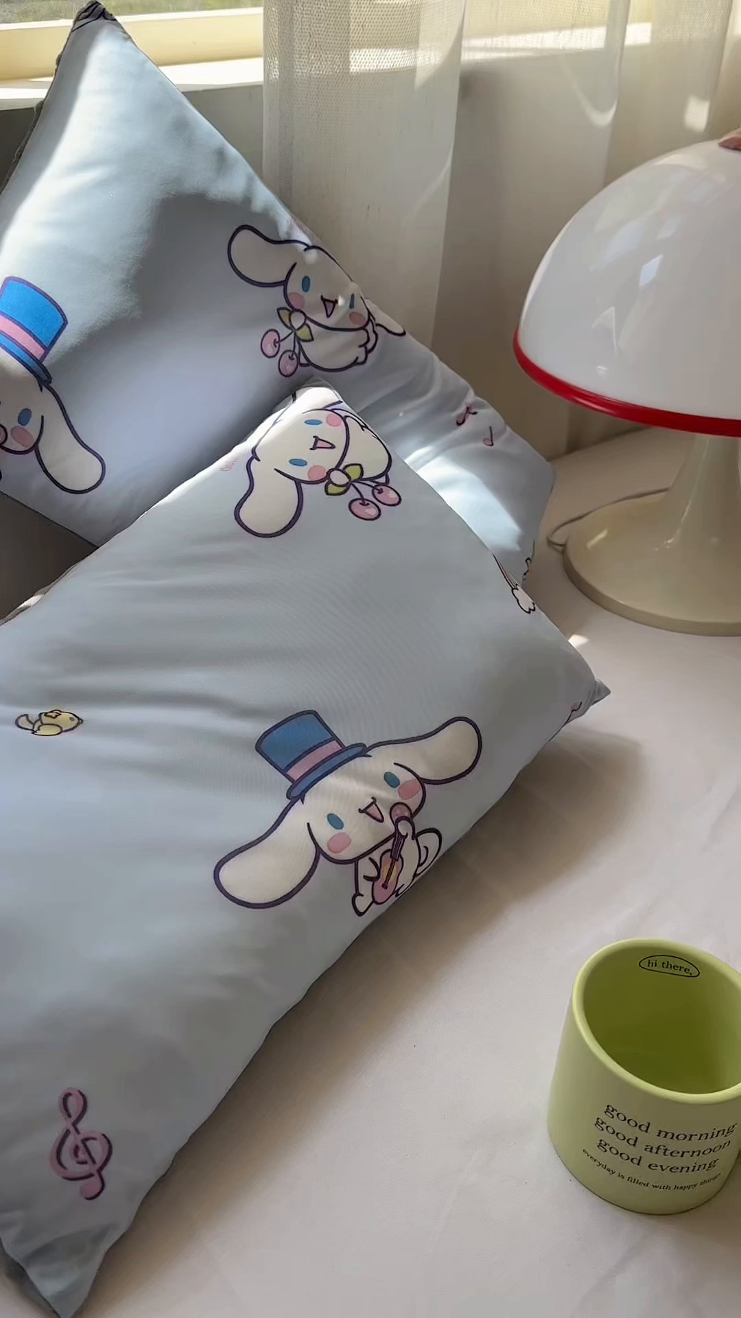 91家纺网 家纺一手货源 找家纺 希诺家居 2025春夏新款凉感丝豆豆枕三丽鸥凉感枕头可拆洗豆豆枕儿童枕幼儿园枕头直播引流赠品 豆豆枕-彩虹玉桂狗