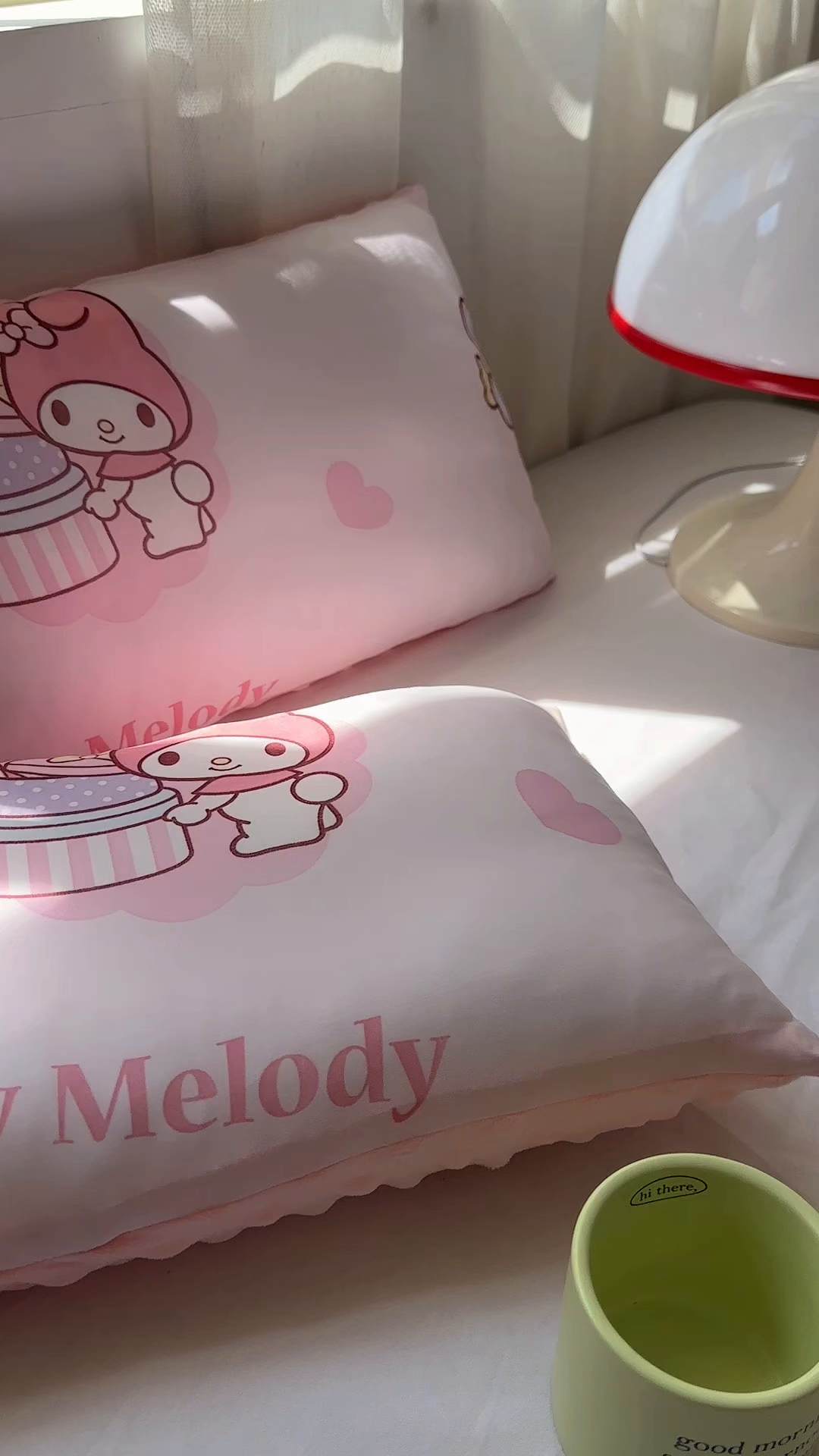 91家纺网 家纺一手货源 找家纺 希诺家居 2025春夏新款凉感丝豆豆枕三丽鸥凉感枕头可拆洗豆豆枕儿童枕幼儿园枕头直播引流赠品 豆豆枕-甜心美乐蒂