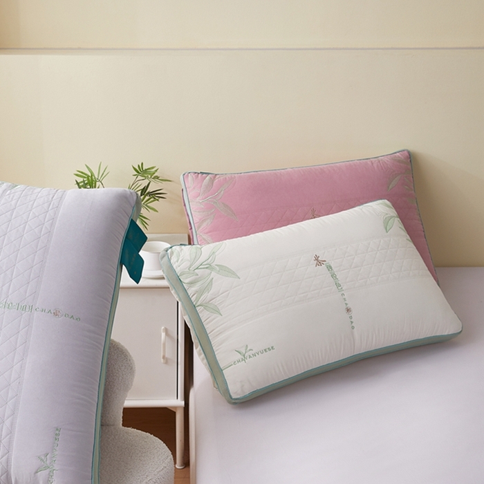 91家纺网 家纺一手货源 找家纺 （总）幸运草 2025新款热熔枕成人家用高枕可水洗可拆卸枕芯-茶颜悦色