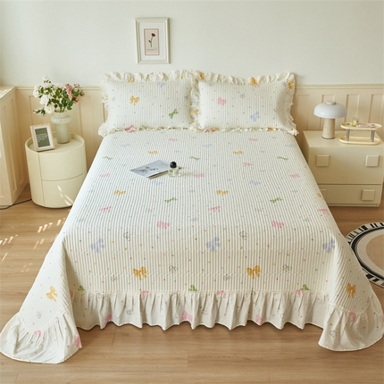 恒爱家纺 2024新款全棉甜美少女单床盖 幻真