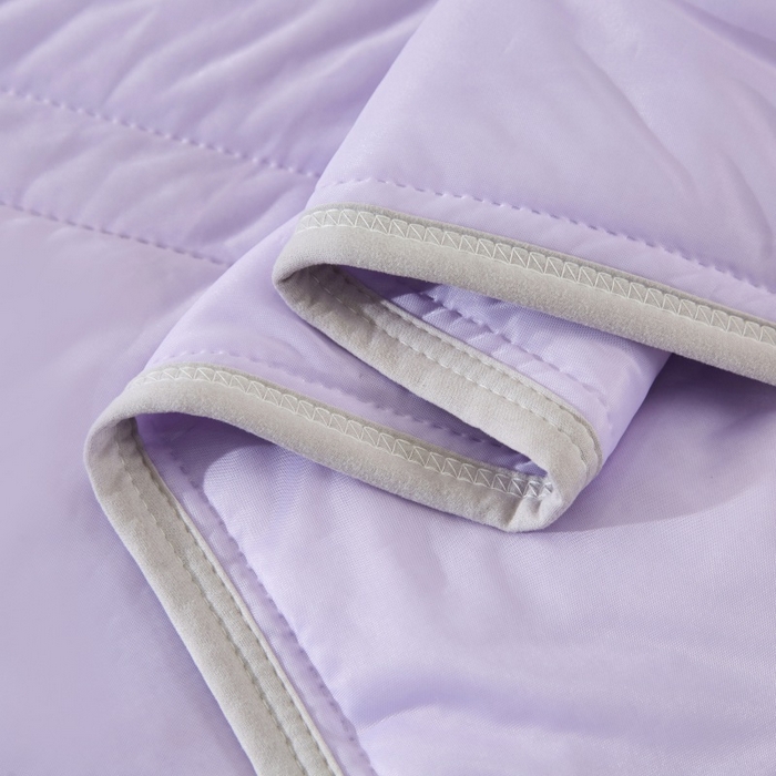 91家纺网 家纺一手货源 找家纺 亚龙工厂店2025新款temu希音跨境外贸常年不断货薄荷丝冰淇淋凉感丝空调被 高级紫（条纹款）