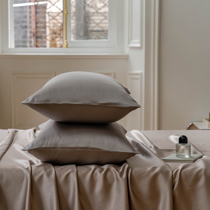 91家纺网 家纺一手货源 找家纺 咏绒家纺工厂店 2025新款60S奥地利兰精天丝轻奢系列-单床单 芋泥灰