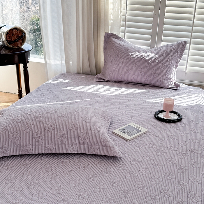 91家纺网 家纺一手货源 找家纺 琳可家居 花开蝶自来系列双面再生纤维素纤维床盖高温水洗两面可用 花开蝶自来-紫