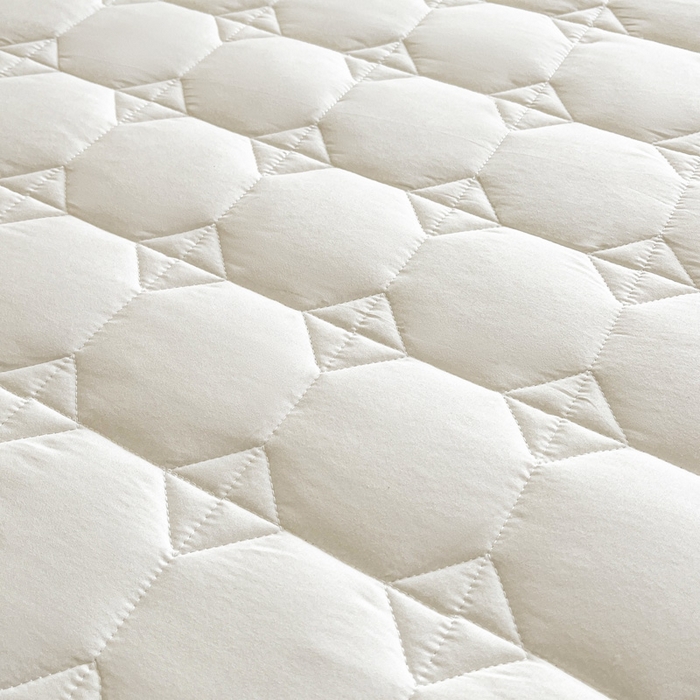 91家纺网 家纺一手货源 找家纺 万盛家纺 2025新款夹棉恐龙刺绣床笠 恐龙-方格  白